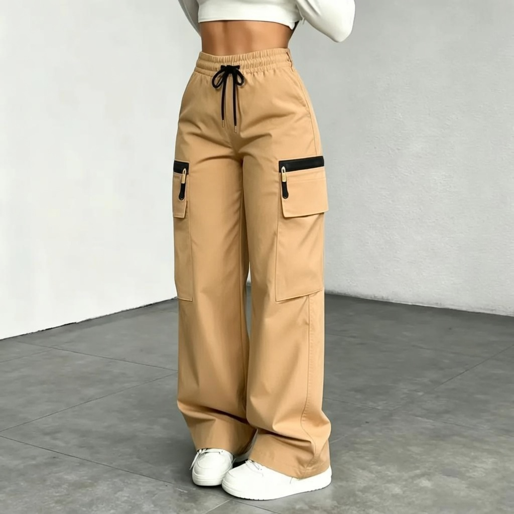 👍🔥Limited-Time 🔥Women’s lightweight loose cargo pants with multiple pockets