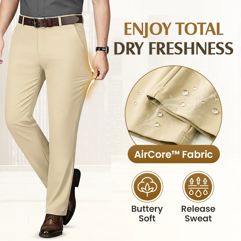 Men's Premium Non-Iron Stretch Casual Trousers