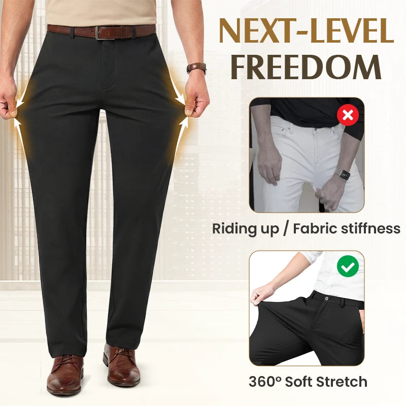 Men's Premium Non-Iron Stretch Casual Trousers