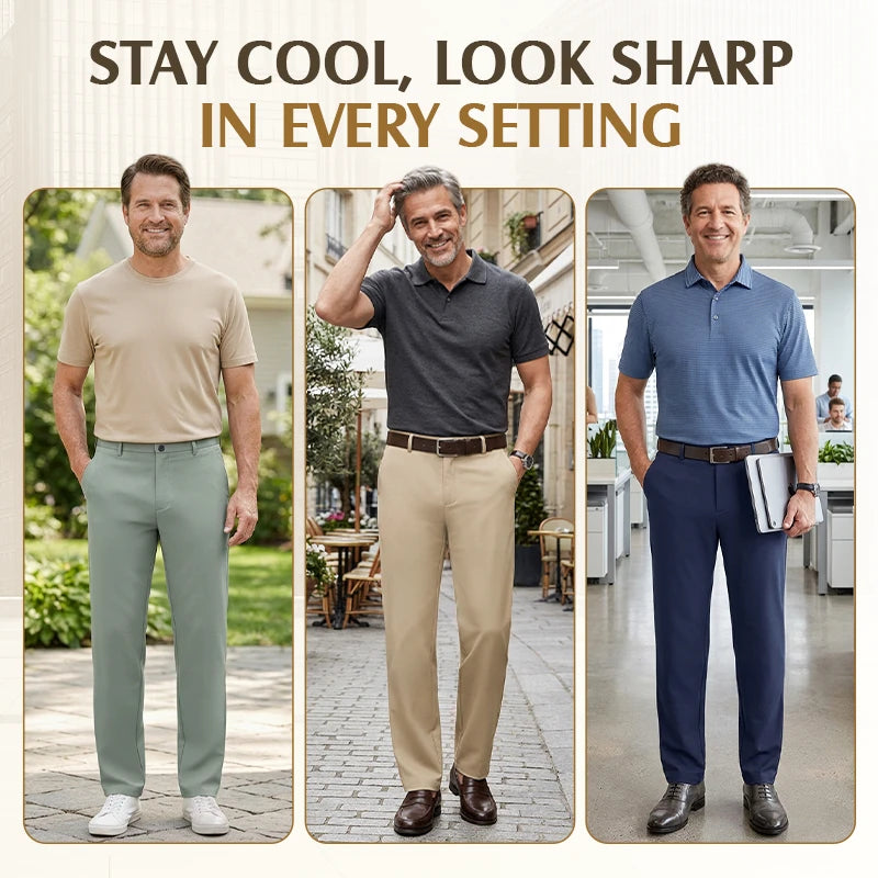 Men's Premium Non-Iron Stretch Casual Trousers
