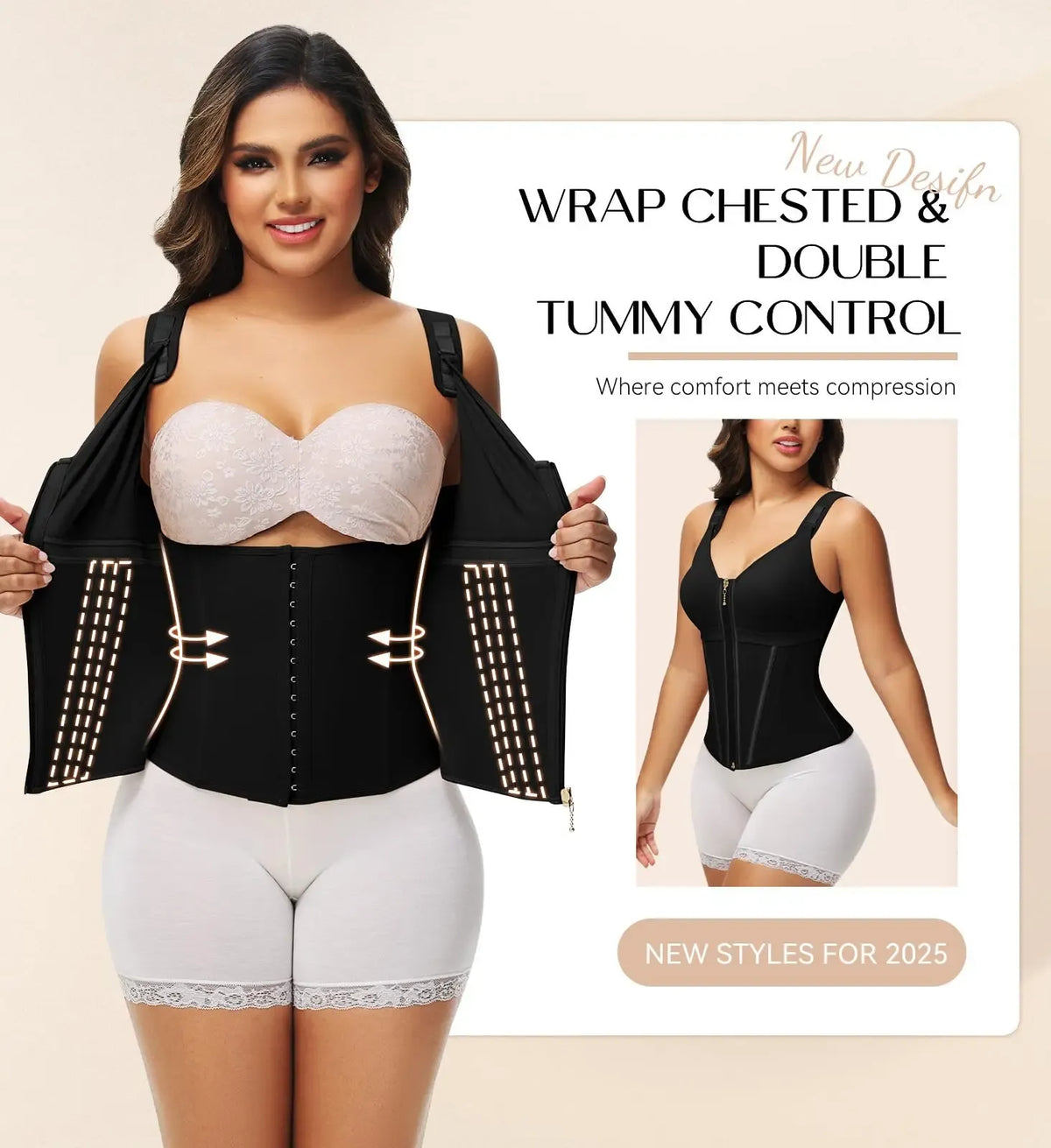 🔥 Clearance Sale — Limited Stock! 🔥Women's Waist Shapewear with Bust Support