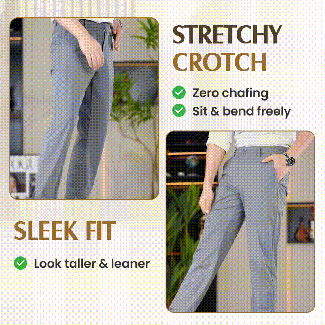 Men's Premium Non-Iron Stretch Casual Trousers