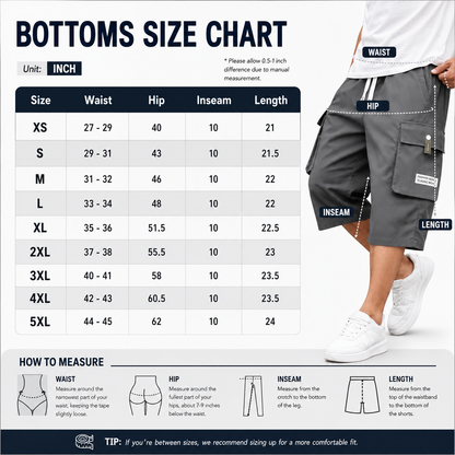Men's Plus Size Lightweight Cargo Pants
