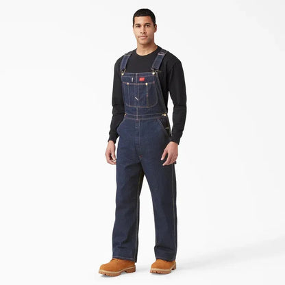 🔥CLEARANCE SALE🔥Men's Heavy-Duty Denim Bib Overalls – Adjustable Straps & Utility Pockets