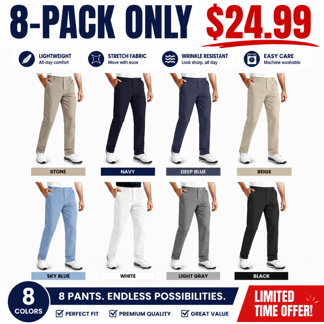 Men's Premium Non-Iron Stretch Casual Trousers