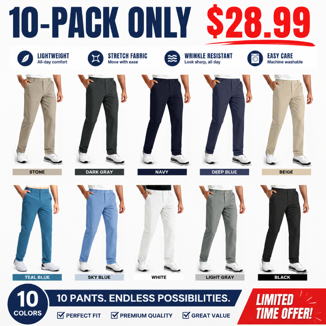 Men's Premium Non-Iron Stretch Casual Trousers