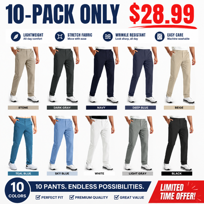 Men's Premium Non-Iron Stretch Casual Trousers