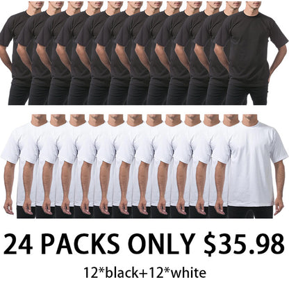 🔥Men's Heavyweight Cotton Short Sleeve Crew Neck T-Shirt