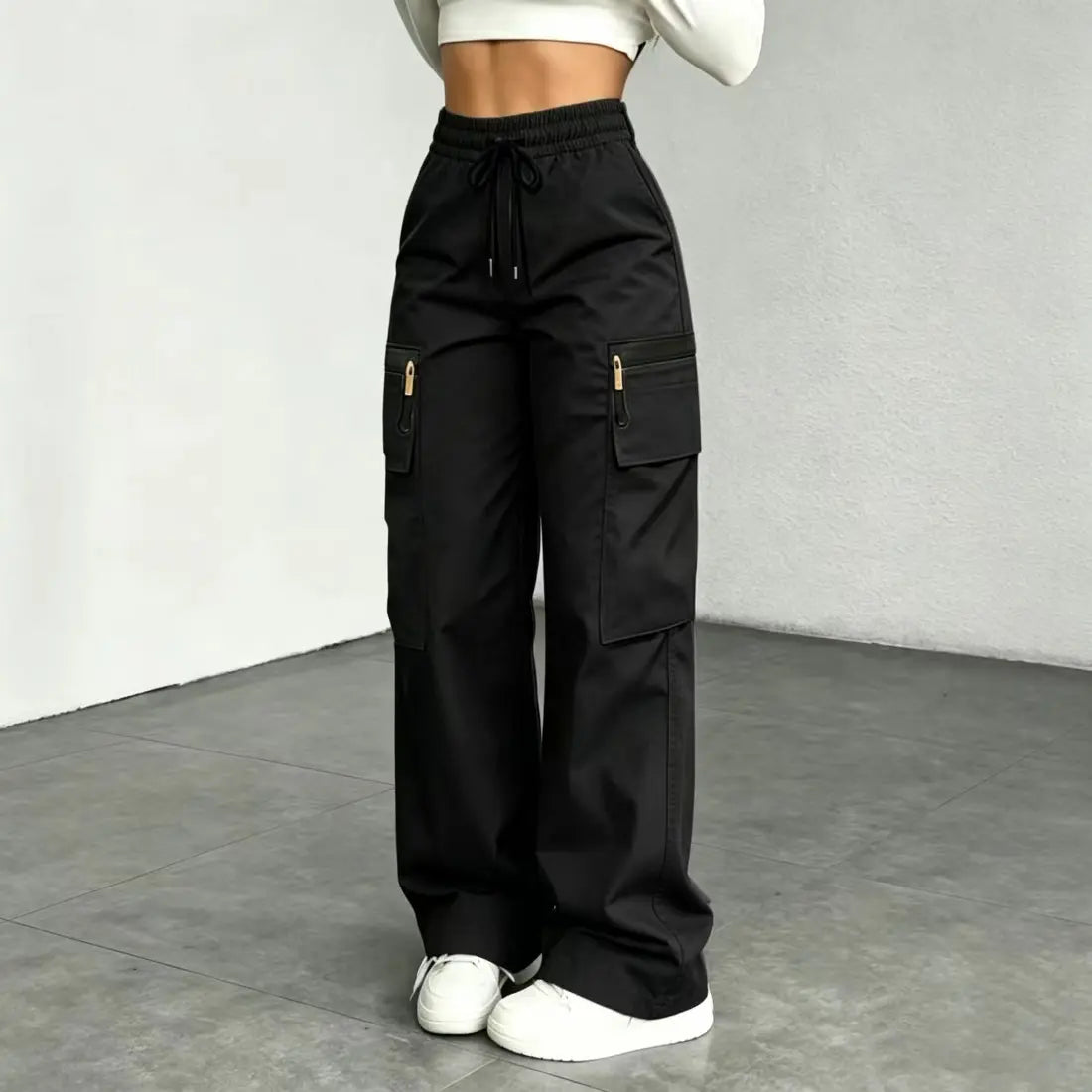 👍🔥Limited-Time 🔥Women’s lightweight loose cargo pants with multiple pockets