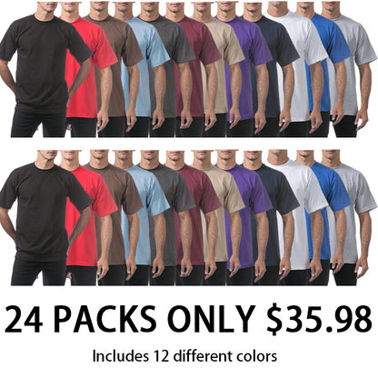 🔥Men's Heavyweight Cotton Short Sleeve Crew Neck T-Shirt