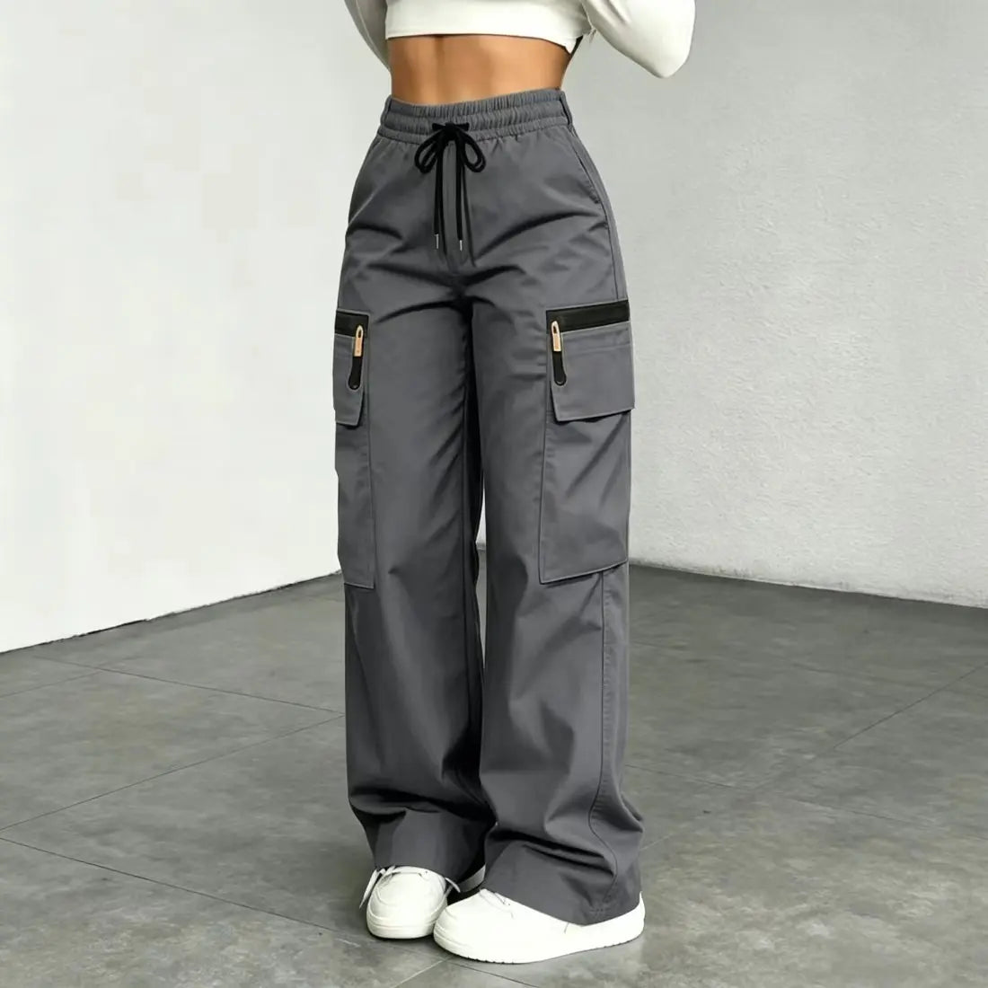 👍🔥Limited-Time 🔥Women’s lightweight loose cargo pants with multiple pockets