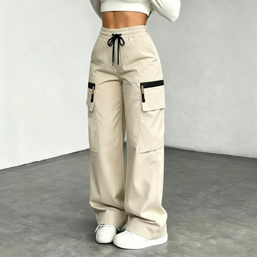 👍🔥Limited-Time 🔥Women’s lightweight loose cargo pants with multiple pockets