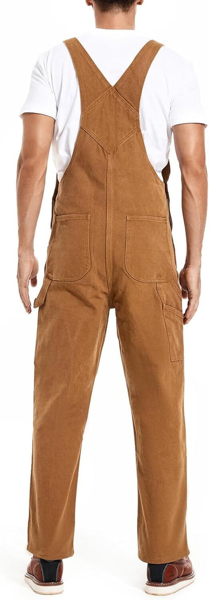 🔥Last Day Promotion🔥Men's Denim Bib Overalls,  Workwear with Adjustable Straps and Convenient Tool Pockets
