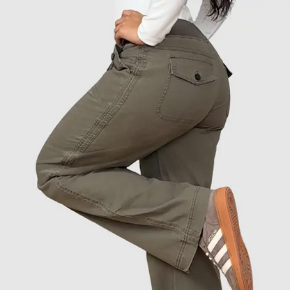 ⚡FINAL SALE⚡- women's high stretch mid rise straight pants