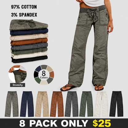 ⚡FINAL SALE⚡- women's high stretch mid rise straight pants