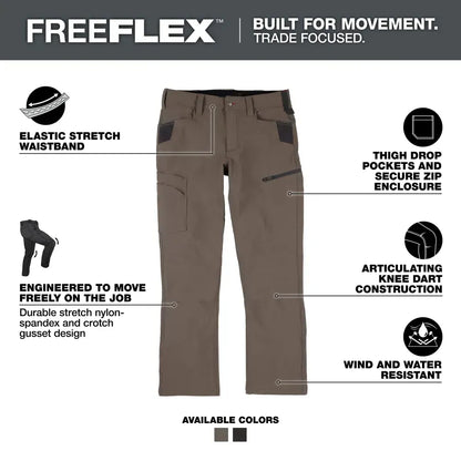 🔥Last day promotion🔥Men's 8-PACK FREEFLEX Tech Work Pants with 7 Pockets